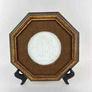 Royal Copenhagen White Bisque Porcelain Wall Plaque Relief Neoclassical